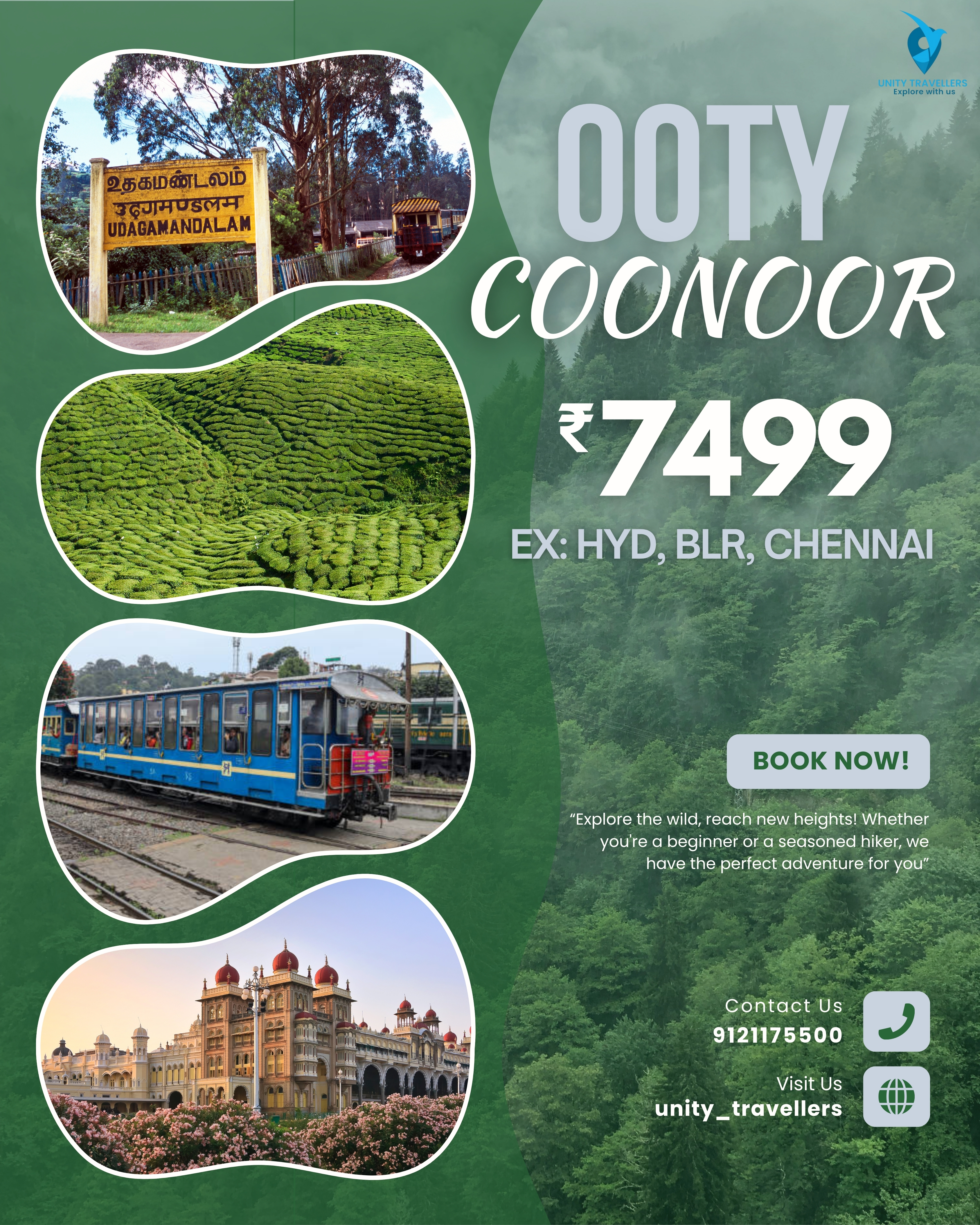 OOTY COONOOR 3 days 2 nights package poster