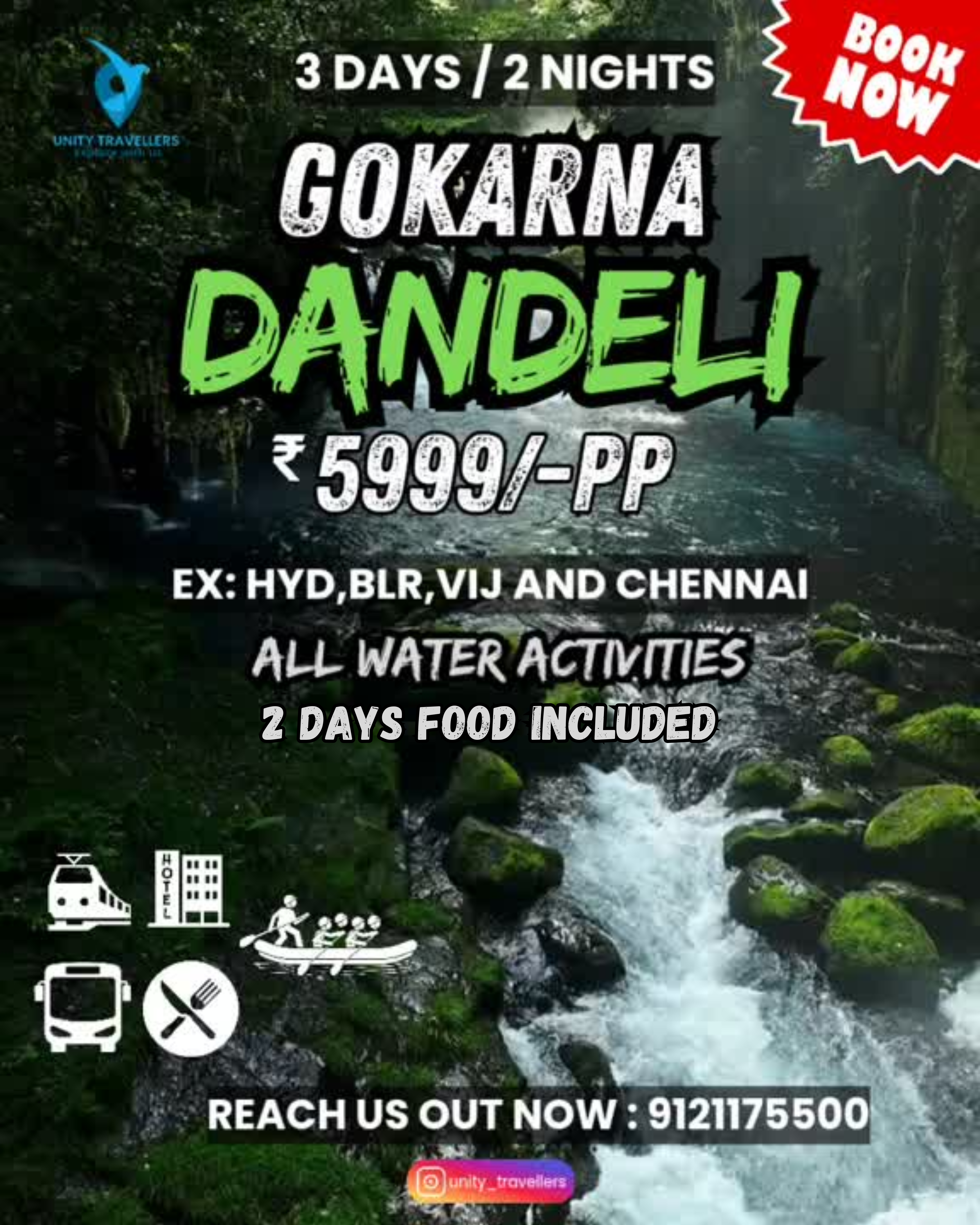Gokarna Dandeli 3 days 2 nights package poster